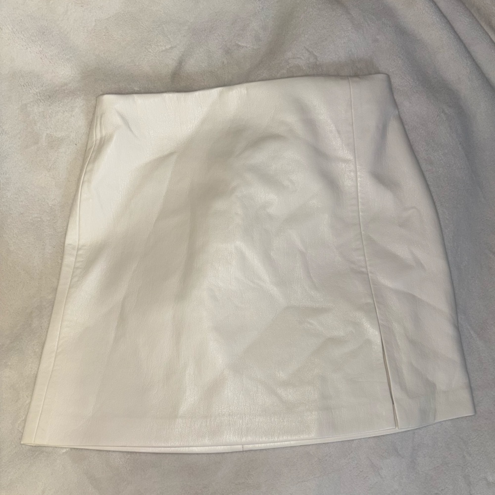 Aritzia Sunday Best leather mini skirt